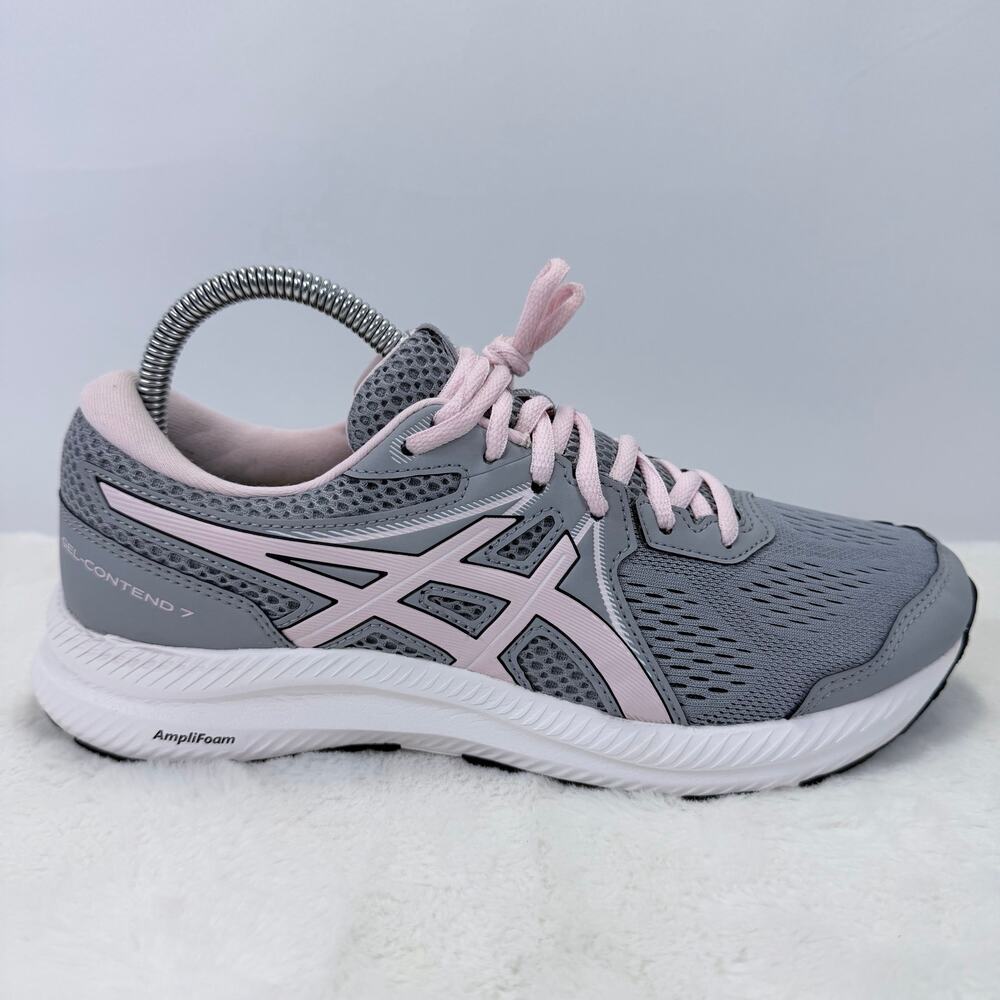ASICS Gel-Contend 7 Sheet Rock Pink Salt Running Shoes Womens 8.5